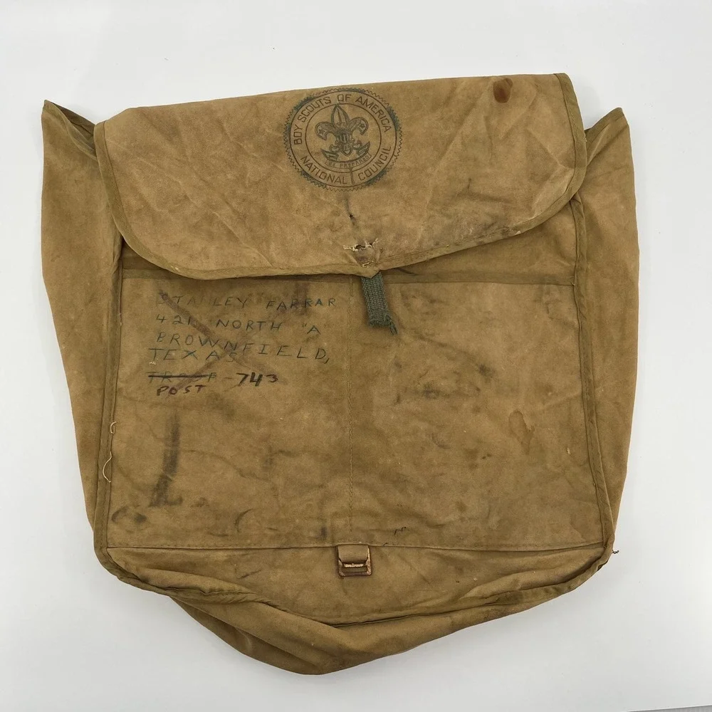 Vtg 1950s 60s Boy Scouts BSA 574 Yucca Pack Canvas Backpack National Council